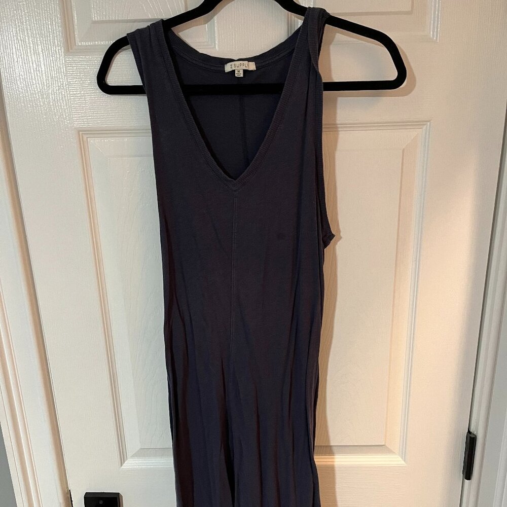 Z Supply long navy blue dress